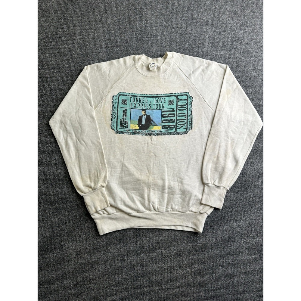 Men's 1988 Bruce Springsteen Tunnel of Love Tour Sweatshirt USA, Size L